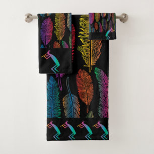 Southwestern Kokopelli Badetuch Set
