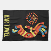 Southwestern Kokopelli Bar Towel Geschirrtuch (Horizontal)