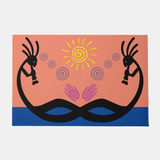 Southwestern Kokopelli Doormat Fußmatte (Vorderseite)