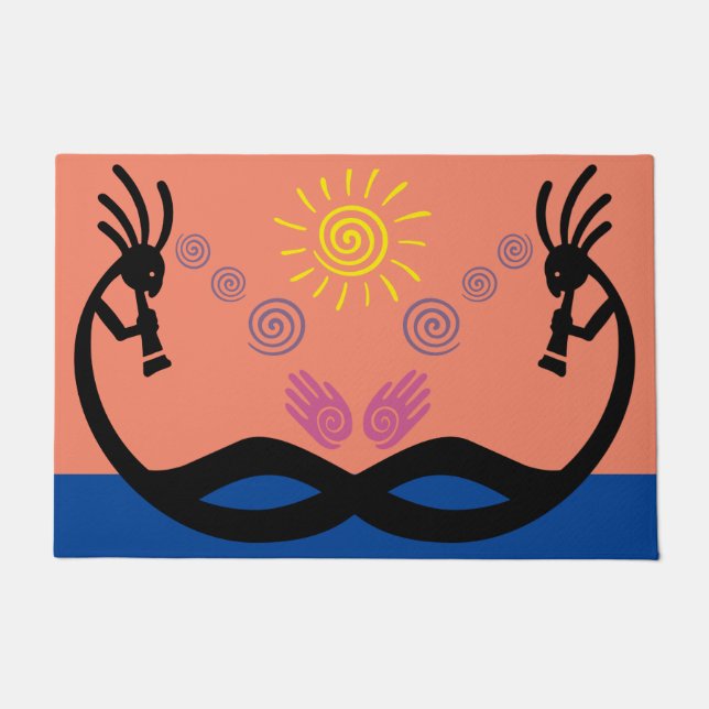 Southwestern Kokopelli Doormat Fußmatte (Vorderseite)
