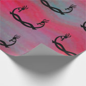 Southwestern Kokopelli Gift Geschenkpapier (Ecke)