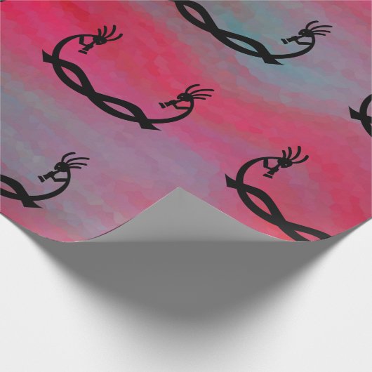 Southwestern Kokopelli Gift Geschenkpapier (Ecke)