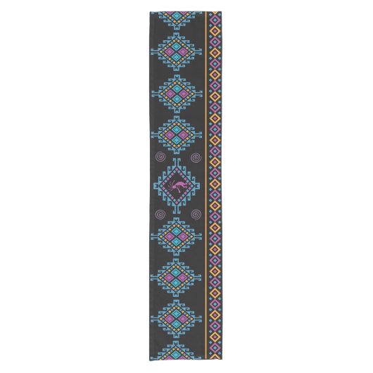 Southwestern Kokopelli Kurz Table Runner Kurzer Tischläufer (Vorderseite)