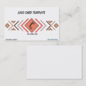 Southwestern Kokopelli Logo Business Card Visitenkarte (Vorne/Hinten)