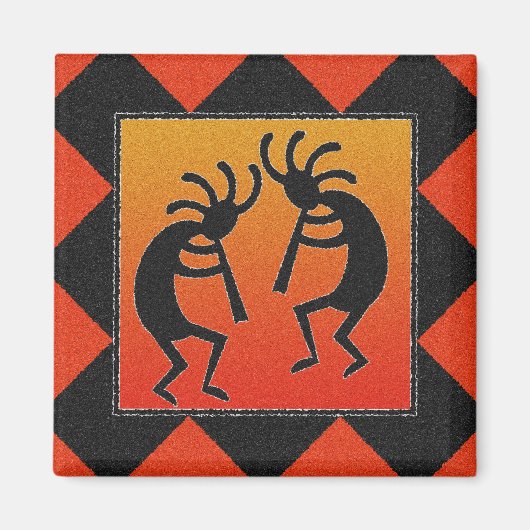 Southwestern Kokopelli Magnet (Vorne)