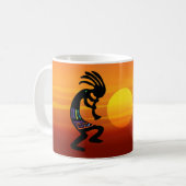 Southwestern Kokopelli Sunset Kaffeetasse (Vorderseite Links)