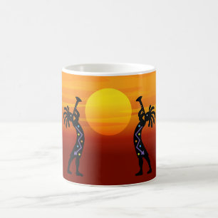 Southwestern Kokopelli Sunset Kaffeetasse