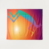 Southwestern Kokopelli Wandteppich (Vorderseite (Horizontal))