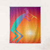 Southwestern Kokopelli Wandteppich (Vorderseite)