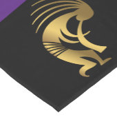 Southwestern Lila Black Kokopelli Tischtuch Kurzer Tischläufer (Ecke)