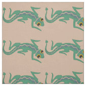 Southwestern Lizard mit blassem Lila Streifen Stoff (Muster)