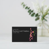 Southwestern Logo Kokopelli Business Card Visitenkarte (Stehend Vorderseite)