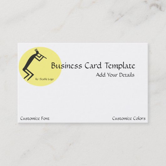 Southwestern Logo Kokopelli Visitenkarte (Vorderseite)