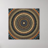 Southwestern Mandala Design Leinwanddruck (Vorderseite)