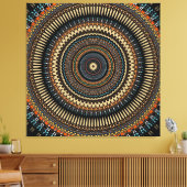 Southwestern Mandala Design Leinwanddruck (Insitu (Wohnzimmer))