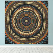 Southwestern Mandala Design Leinwanddruck (Insitu (Holzboden))