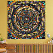 Southwestern Mandala Design Leinwanddruck (Insitu (Wohnzimmer))