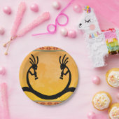 Southwestern Moon Kokopelli Pappteller (Party)