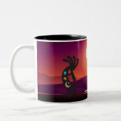Southwestern Moon Kokopelli Zweifarbige Tasse (Links)