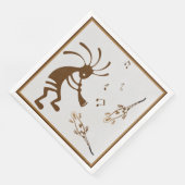Southwestern Music Wüste Kokopelli Napkins Serviette (Ecke)