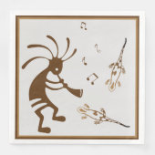 Southwestern Music Wüste Kokopelli Napkins Serviette (Vorderseite)