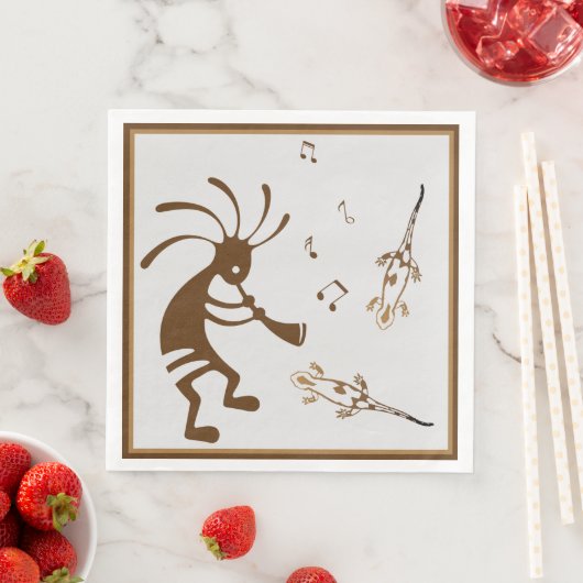 Southwestern Music Wüste Kokopelli Napkins Serviette (Beispiel)