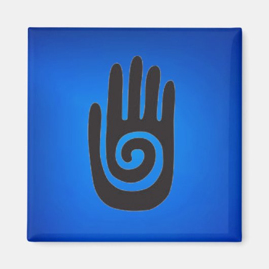Southwestern Native American Hand Symbol Magnet (Vorne)