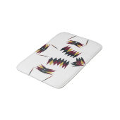 Southwestern Native Art Pattern Badematte (Schrägansicht)