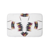 Southwestern Native Art Pattern Badematte (Vorderseite)