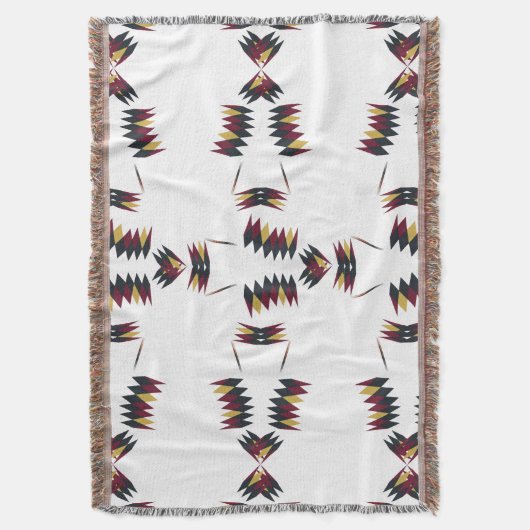 Southwestern Native Art Pattern Decke (Vorderseite Vertikal)