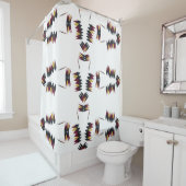 Southwestern Native Art Pattern Duschvorhang (Beispiel)