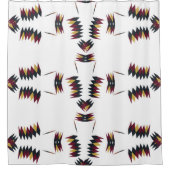 Southwestern Native Art Pattern Duschvorhang (Vorderseite)