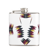 Southwestern Native Art Pattern Flachmann (Vorderseite)