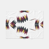 Southwestern Native Art Pattern Fleecedecke (Vorderseite (Horizontal))