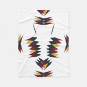 Southwestern Native Art Pattern Fleecedecke (Vorderseite)