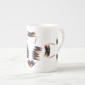 Southwestern Native Art Pattern Porzellantasse (Vorderseite Rechts)