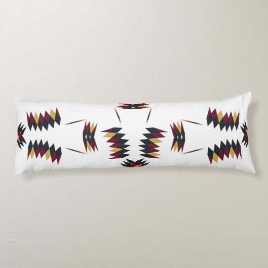 Southwestern Native Art Pattern Seitenschläferkissen (Rückseite)