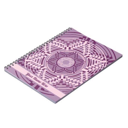 Southwestern Navajo Basket Weave Lavender Notizblock (Linke Seite)