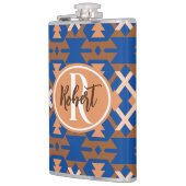 Southwestern Oasis Aztec Geometric Flachmann (Links)