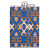 Southwestern Oasis Aztec Geometric Flachmann (Rückseite)