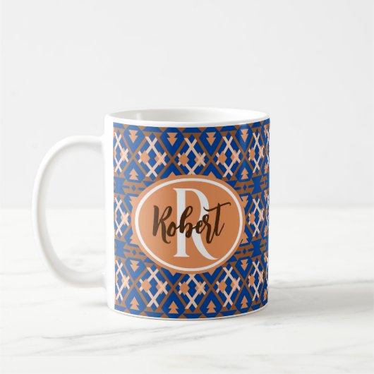 Southwestern Oasis Aztec Geometric Kaffeetasse (Links)