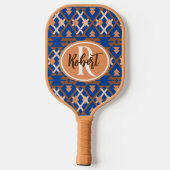 Southwestern Oasis Aztec Geometric Pickleball Schläger (Rückseite)
