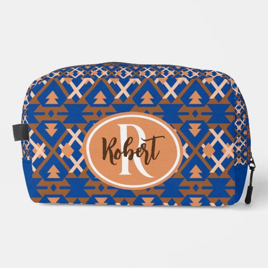 Southwestern Oasis Aztec Geometric Waschbeutel (Vorderseite)
