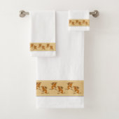 Southwestern Opposition tanzende Kokopelli Musiker Badhandtuch Set (Insitu)