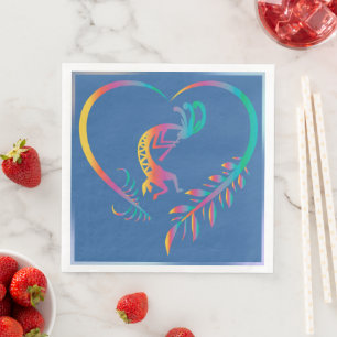 Southwestern Party Indian Kokopelli Napkins Serviette