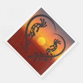 Southwestern Party Kokopelli Napkins Serviette (Ecke)