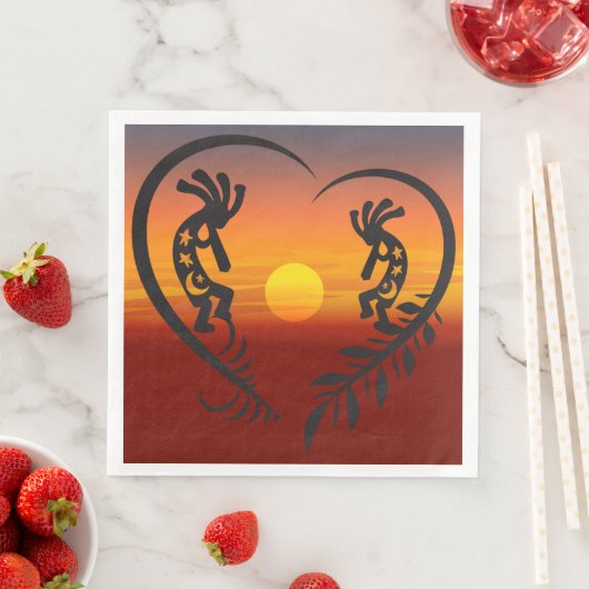 Southwestern Party Kokopelli Napkins Serviette (Beispiel)