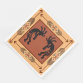 Southwestern Party Kokopelli Napkins Serviette (Ecke)