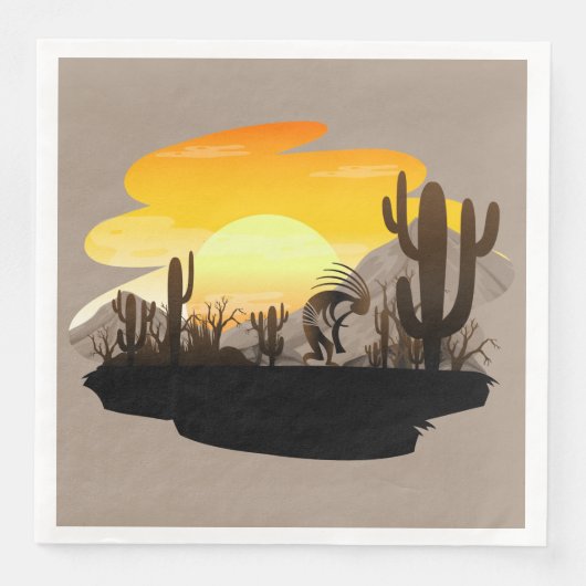 Southwestern Party Kokopelli Napkins Serviette (Vorderseite)