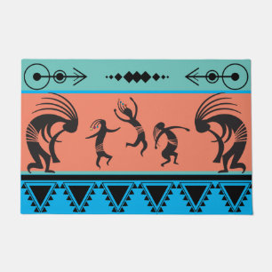 Southwestern Party Tancing Kokopelli Doormat Fußmatte
